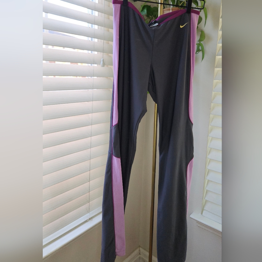 Nike Gray and Pink Leggings